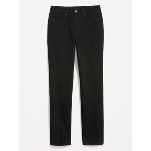 Old Navy High-Waisted OG Straight Jeans| black denim| Size 16